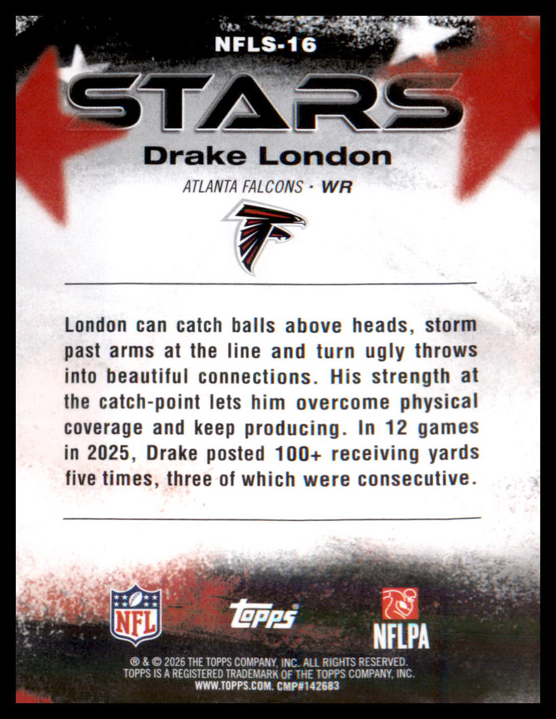 2026 Topps Flagship NFL Stars #NFLS-16 Drake London