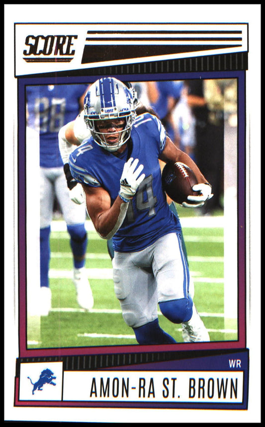 Football 2022 Score Scorecard #84 Amon-Ra St. Brown