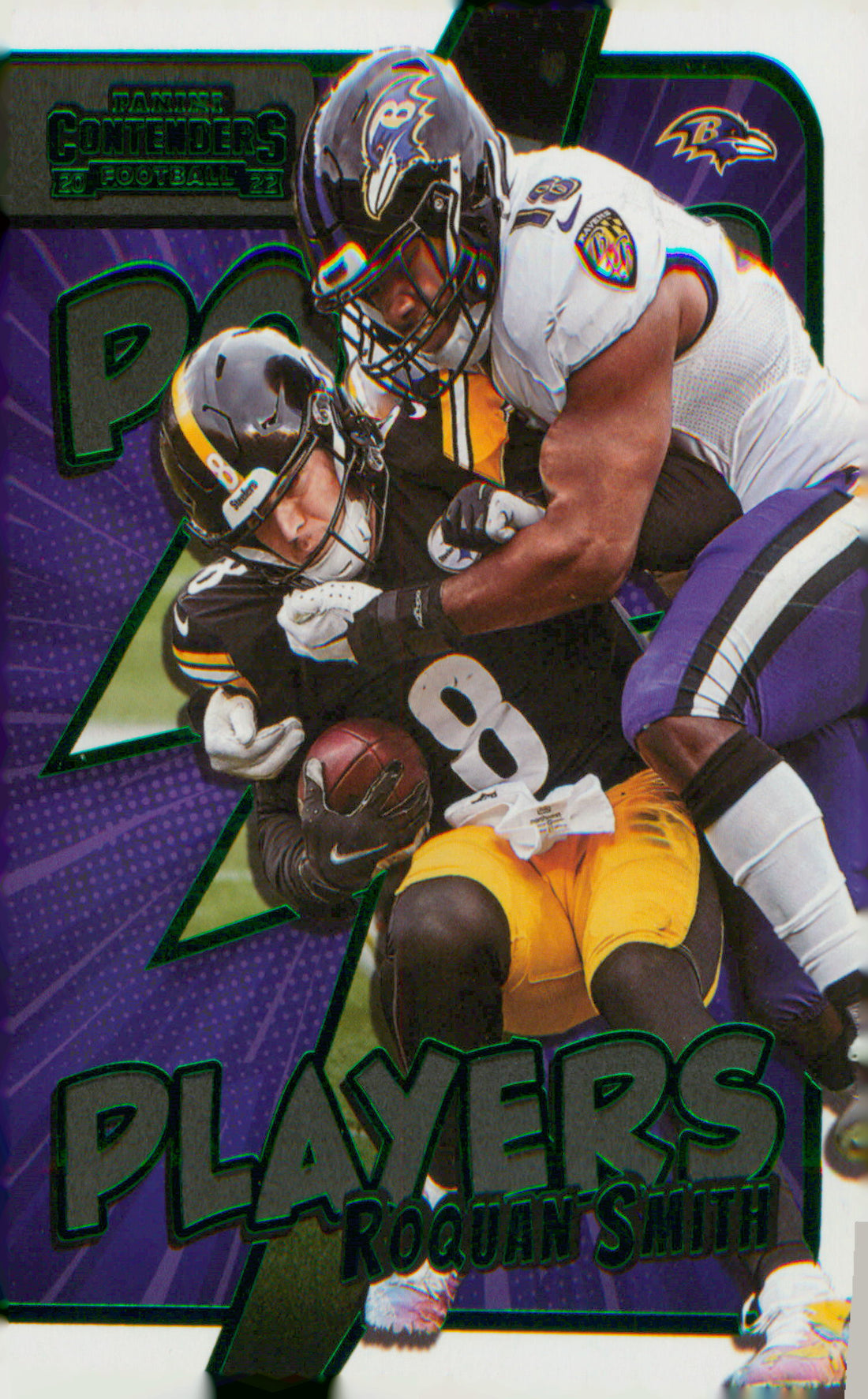 Football 2022 Panini Contenders Power Players Emerald #PWR-RSM Roquan Smith