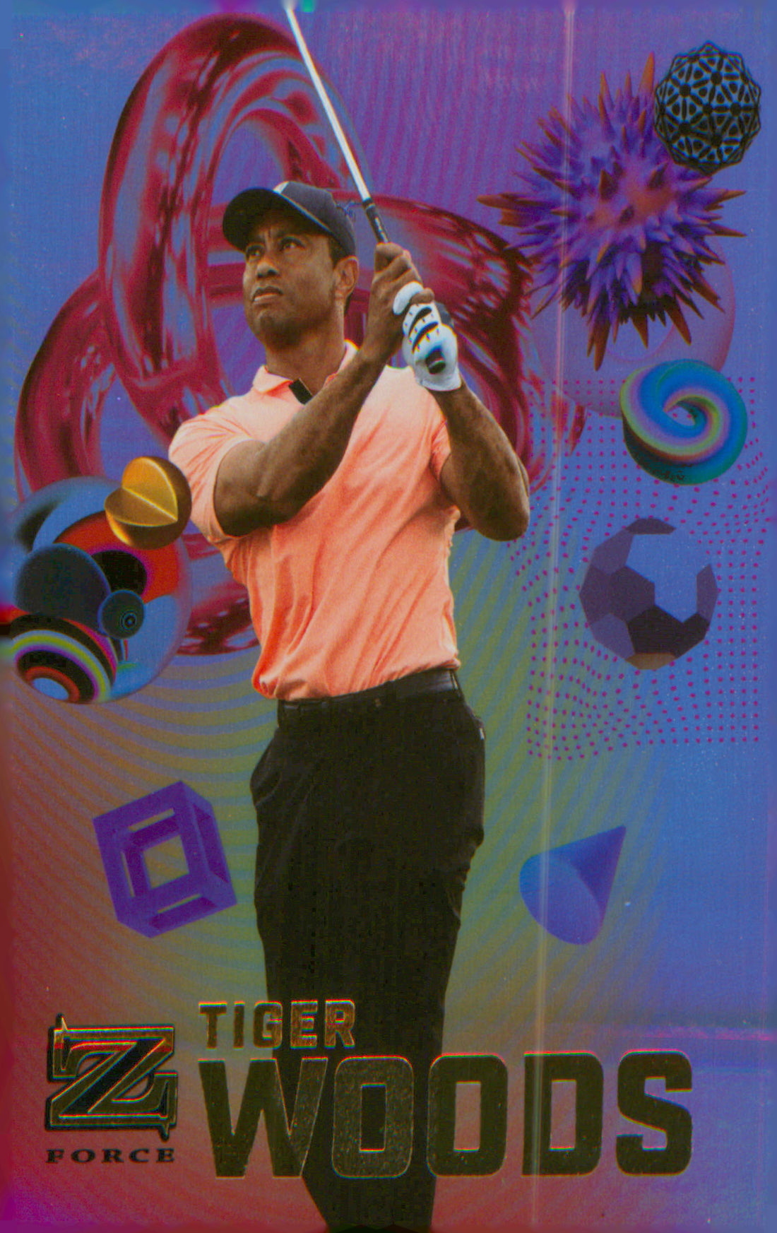 Other Sports 2022 SkyBox Metal Universe Champions Z-Force #Z-15 Tiger Woods