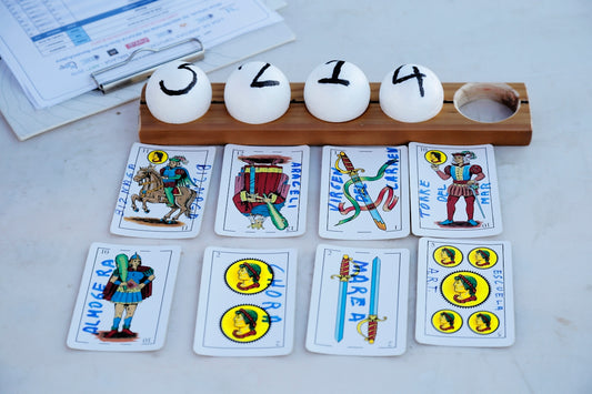 assorted-color tarot cards