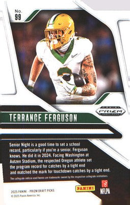 2025 Panini Prizm Draft Picks #99 Terrance Ferguson