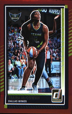 2025 Donruss WNBA Red Holo #57 Teaira McCowan SN #/299