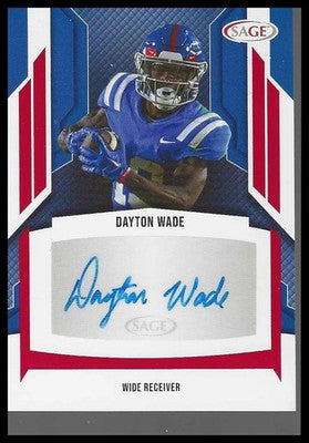 2024 SAGE HIT Autographs Red (High Series) #A-DW4 Dayton Wade