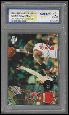 1994-95 Collectors Choice Rare Air Decade of Dominance #J9 Michael Jordan GEM 10 - Veteran Sports Cards FL