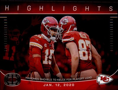 Panini 2025 Icon Collection Highlights IC-8 Mahomes Kelce Chiefs AFC Playoffs - Veteran Sports Cards FL
