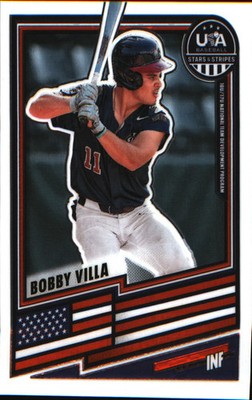 2026 Panini Stars & Stripes Prizm USA Baseball #49 Bobby Villa