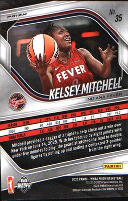 2025 Panini Prizm WNBA Ice Prizm #35 Kelsey Mitchell
