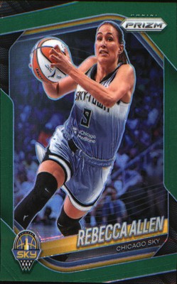2025 Panini Prizm WNBA Green Prizms #67 Rebecca Allen