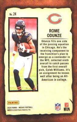 2024 Panini Mosaic Notoriety #24 Rome Odunze