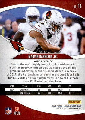 2025 Panini Absolute Retail #14 Marvin Harrison Jr.