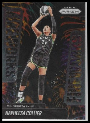 2025 Panini Prizm WNBA Fireworks Card #7 Napheesa Collier