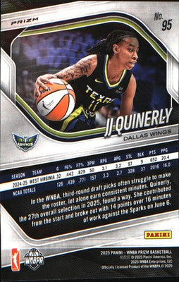 2025 Panini Prizm WNBA Ice Prizm #95 JJ Quinerly