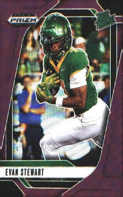 2025 Panini Prizm Draft Picks Prizms Purple Wave #100 Evan Stewart