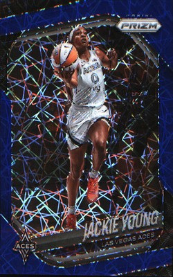 2025 Panini Prizm WNBA Blue Velocity Prizms #23 Jackie Young