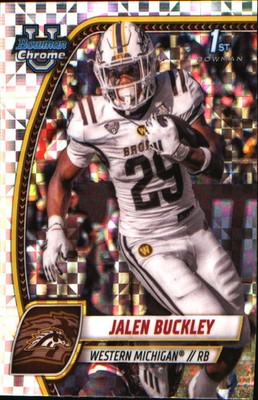 2024 Bowman University Chrome X-Fractor #86 Jalen Buckley