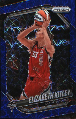 2025 Panini Prizm WNBA Blue Velocity Prizms #41 Elizabeth Kitley