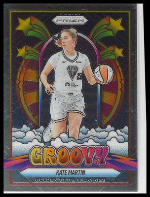 2025 Panini Prizm WNBA Groovy #4 Kate Martin Card