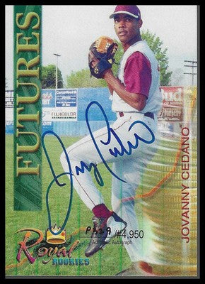 2000 Royal Rookies Futures Autographs #7 Jovanny Cedeno