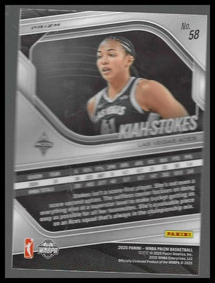 2025 Panini Prizm WNBA Orange Velocity Prizms #58 Kiah Stokes