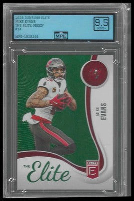 2025 Donruss Elite The Elite Green #14 Mike Evans MPE 9.5