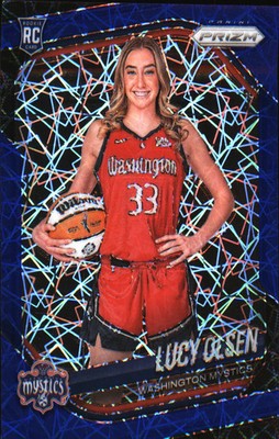 2025 Panini Prizm WNBA Blue Velocity Prizms #145 Lucy Olsen