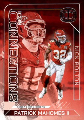 2025 Panini Mahomes Icon Collection  Icon #IC23 Patrick Mahomes II  Nick Bolton