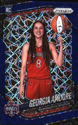 2025 Panini Prizm WNBA Blue Velocity Prizms #140 Georgia Amoore