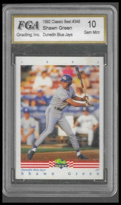 1992 Classic Best #348 Shawn Green Dunedin Blue Jays FGA GEM/MT 10
