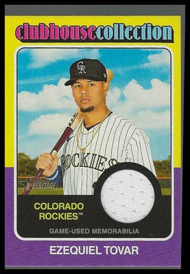 2024 Topps Heritage Clubhouse Collection Relics #CCR-ET Ezequiel Tovar
