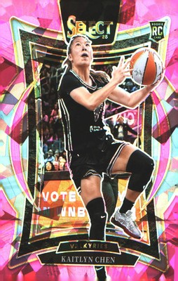 2025 Panini WNBA Select Pink Ice Prizm #74 Kaitlyn Chen - Veteran Sports Cards FL