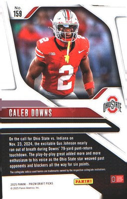 2025 Panini Prizm Draft Picks #159 Caleb Downs