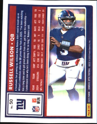 2025 Donruss Optic #50 Russell Wilson