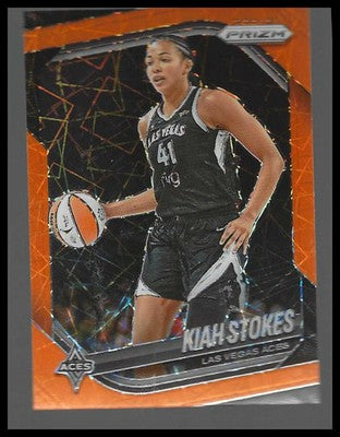 2025 Panini Prizm WNBA Orange Velocity Prizms #58 Kiah Stokes