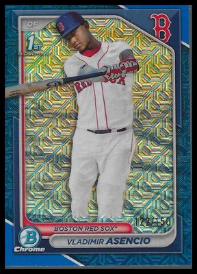 2024 Bowman Chrome Prospects Mojo Refractors #BCP-227 Vladimir Asencio #122/150 - Veteran Sports Cards FL