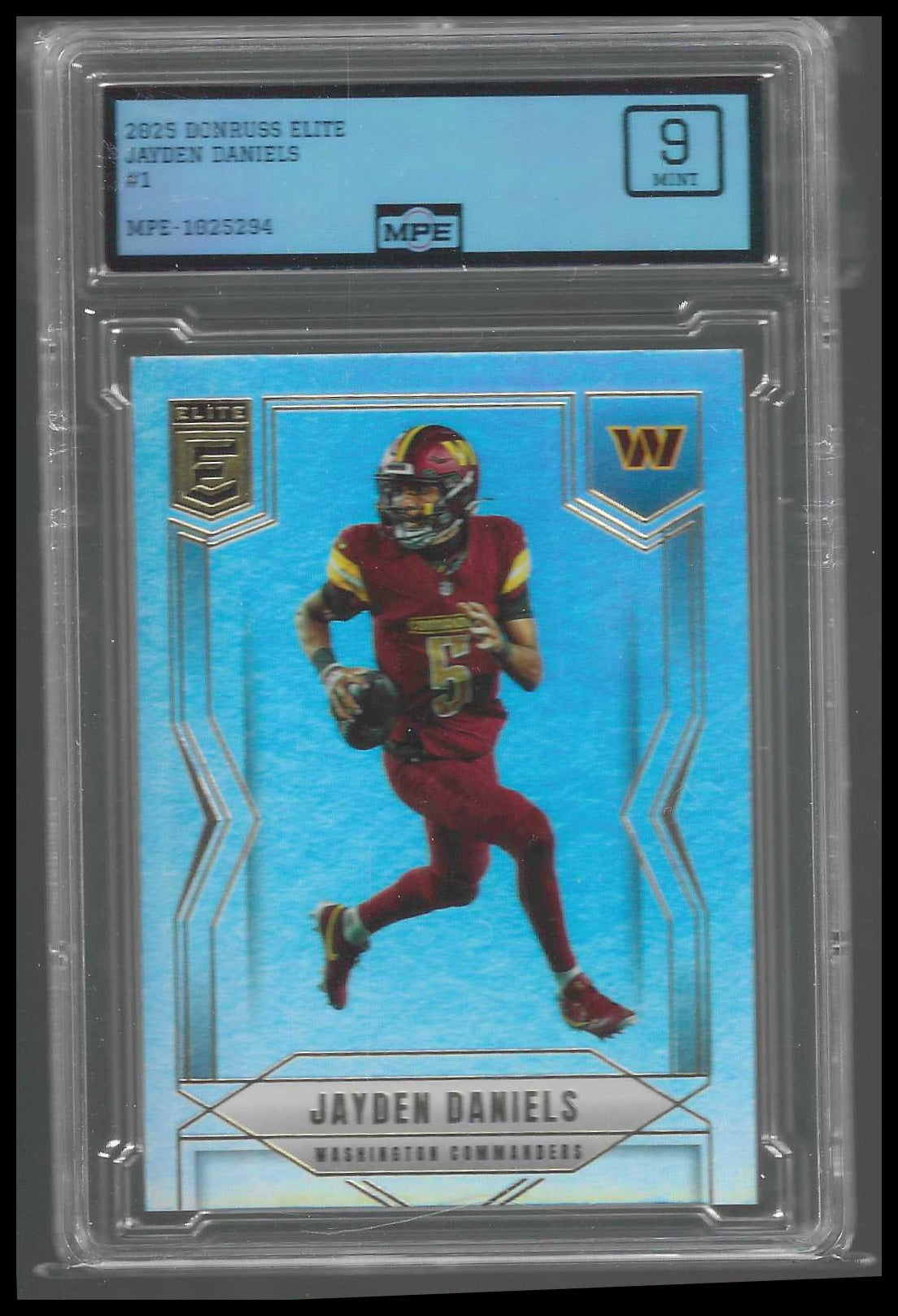 2025 Donruss Elite #1 Jayden Daniels MPE 9 - Veteran Sports Cards FL