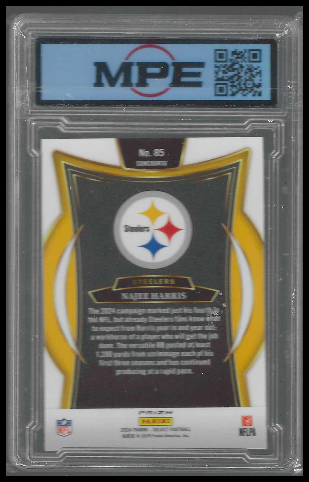 2024 Panini Select Black & Gold Prizm Shock #85 Najee Harris MPE GM/MT 10 - Veteran Sports Cards FL