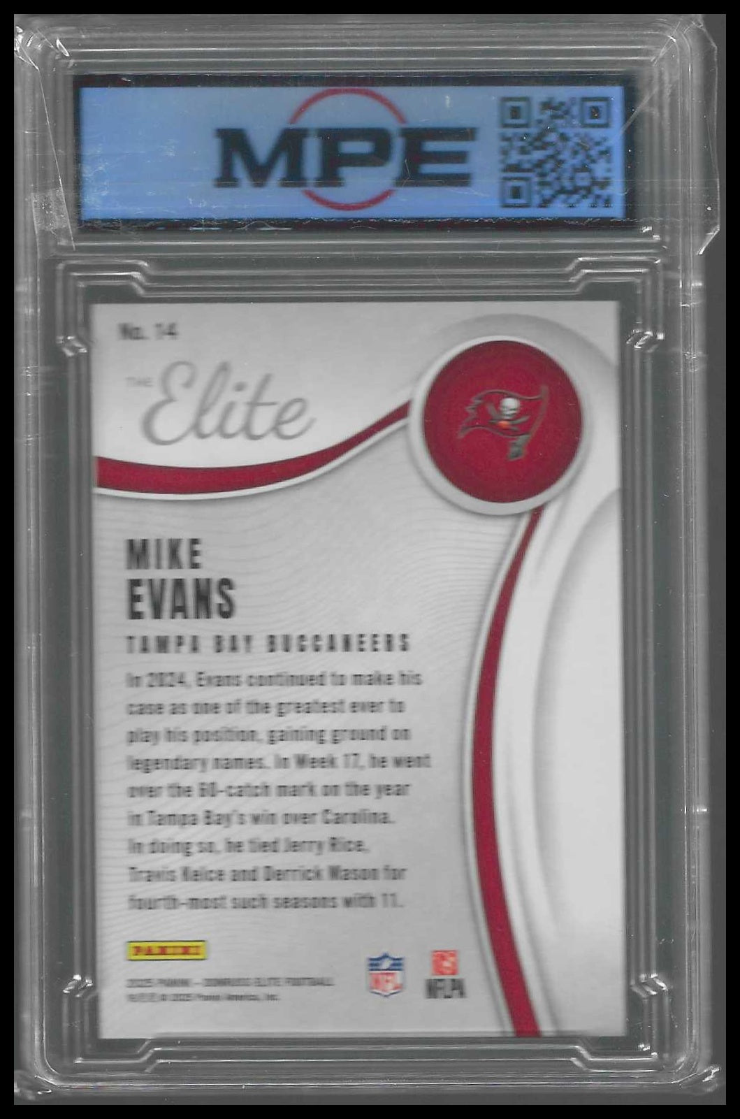 2025 Donruss Elite The Elite Green #14 Mike Evans MPE 9.5 - Veteran Sports Cards FL