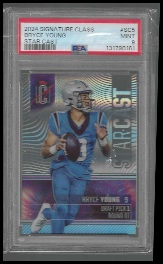 2024 Topps Signature Class Star Cast #SC-5 Bryce Young PSA 9 - Veteran Sports Cards FL