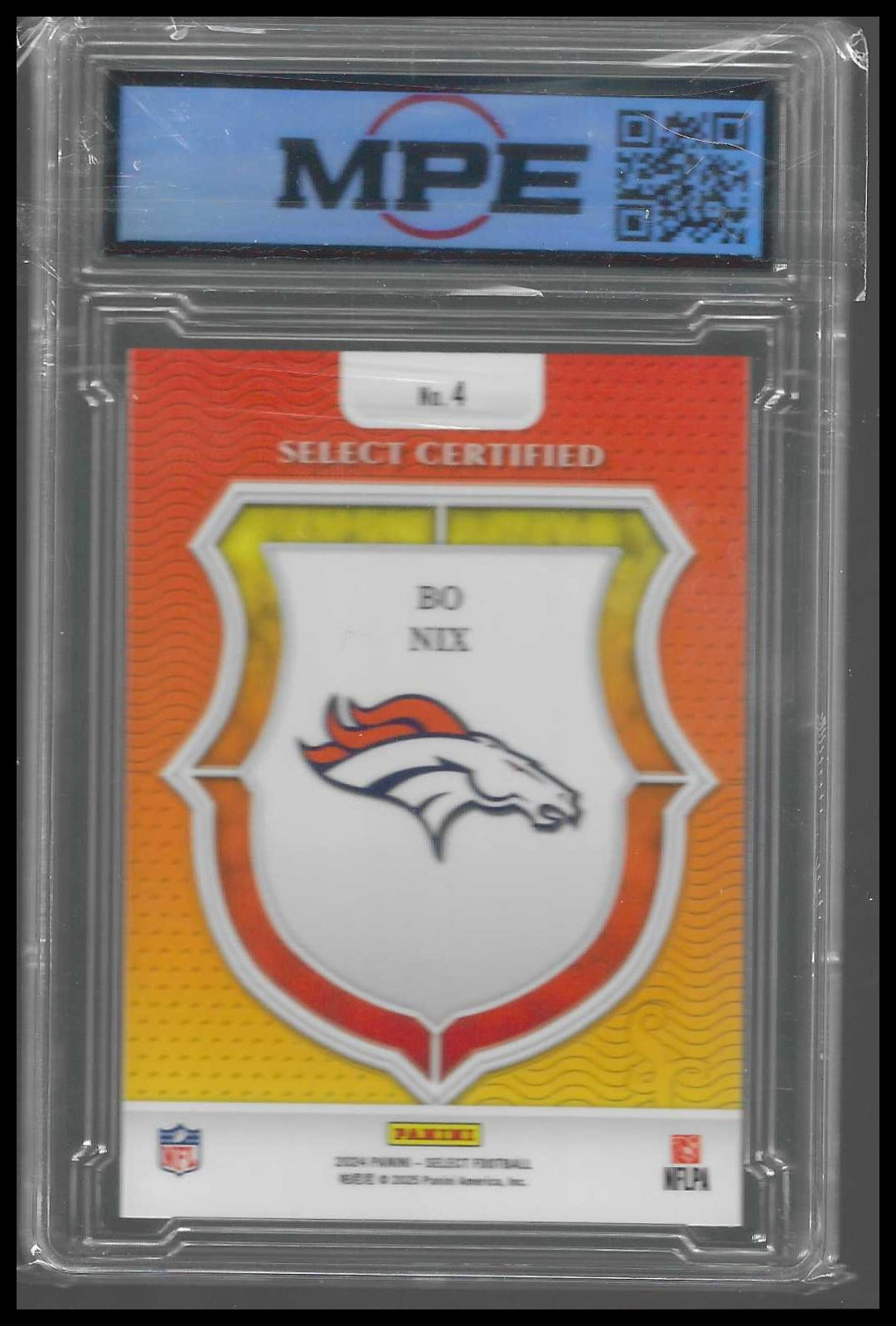 2024 Panini Select Select Certified Rookies #4 Bo Nix - Veteran Sports Cards FL