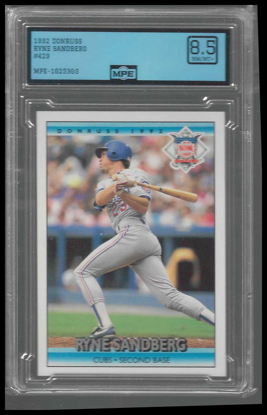 1992 Donruss #429 Ryne Sandberg MPE 8.5 - Veteran Sports Cards FL