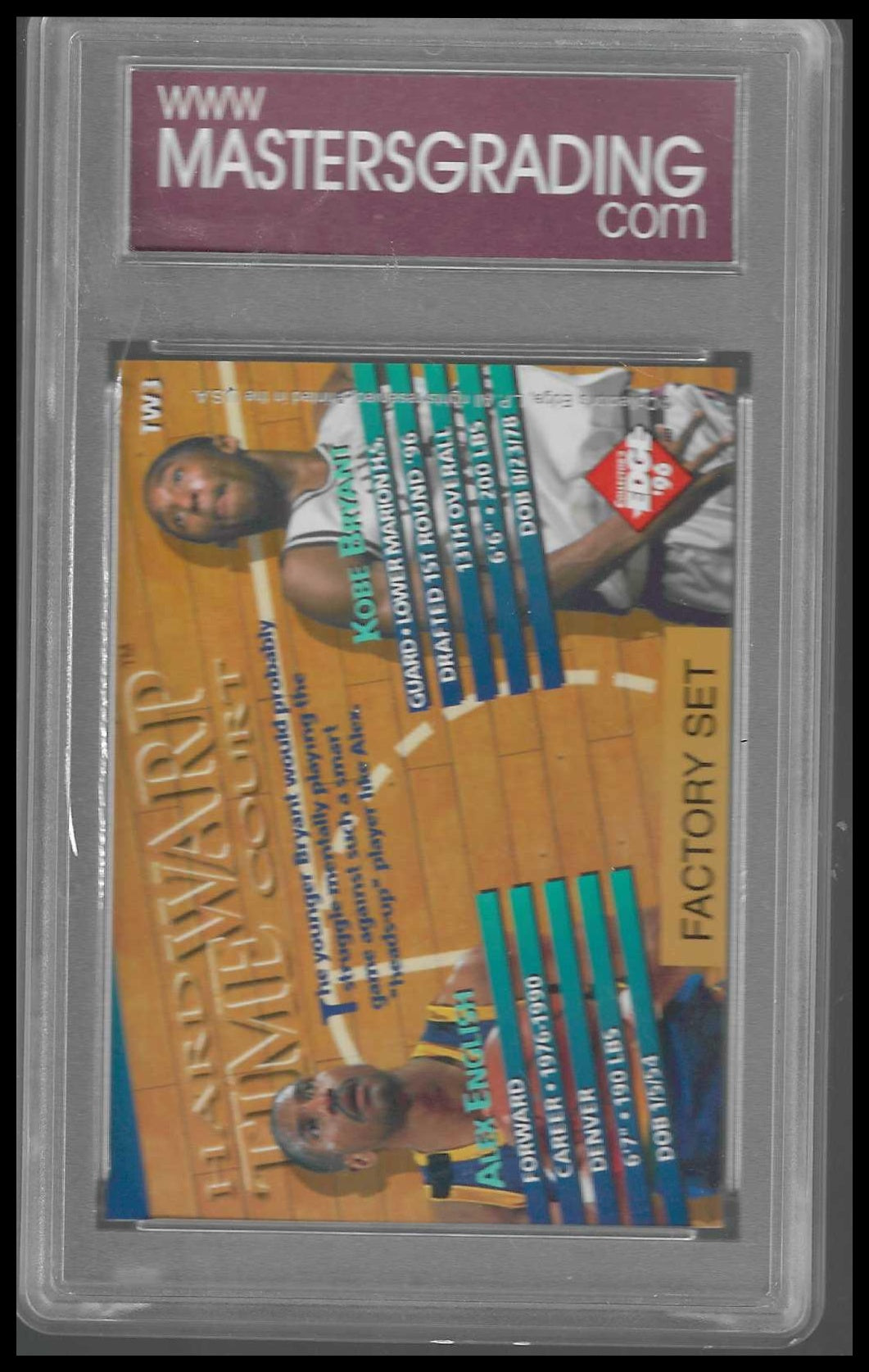 1996 Collector's Edge Rookie Rage Time Warp #TW3 Kobe Bryant Alex English MGS 10 - Veteran Sports Cards FL