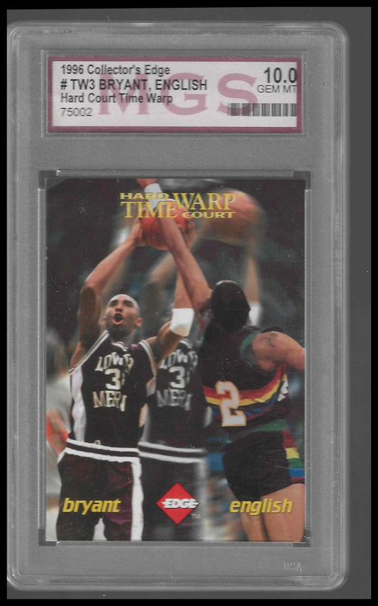 1996 Collector's Edge Rookie Rage Time Warp #TW3 Kobe Bryant Alex English MGS 10 - Veteran Sports Cards FL