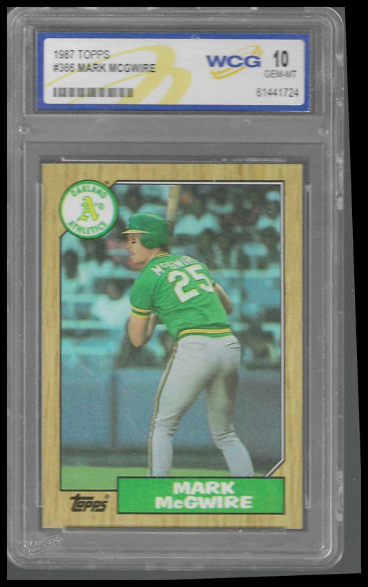 1987 Topps #366 Mark McGwire WCG GEM-MT 10 - Veteran Sports Cards FL