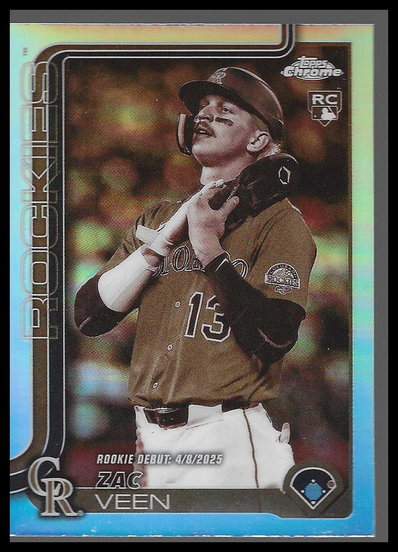 2025 Topps Chrome Update Sepia Refractors #USC186 Zac Veen - Veteran Sports Cards FL