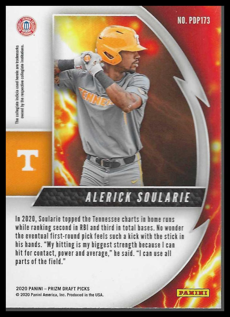 2020 Panini Prizm Draft Picks #PDP173 Alerick Soularie - Veteran Sports Cards FL