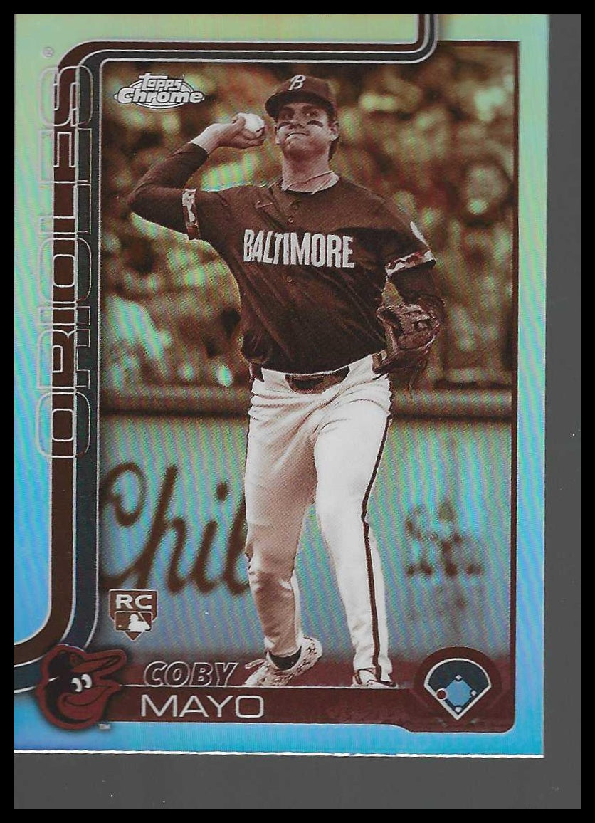 2025 Topps Chrome Sepia Refractors #120 Coby Mayo Rookie - Veteran Sports Cards FL