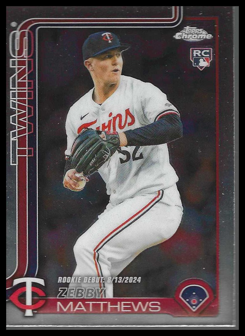 2025 Topps Chrome Update #USC171 Zebby Matthews - Veteran Sports Cards FL