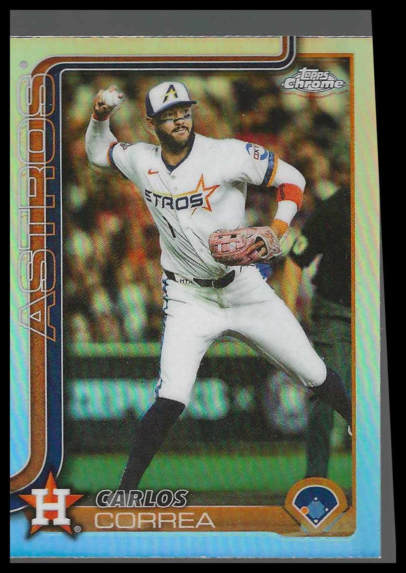 2025 Topps Chrome Update Refractors #USC164 Carlos Correa - Veteran Sports Cards FL