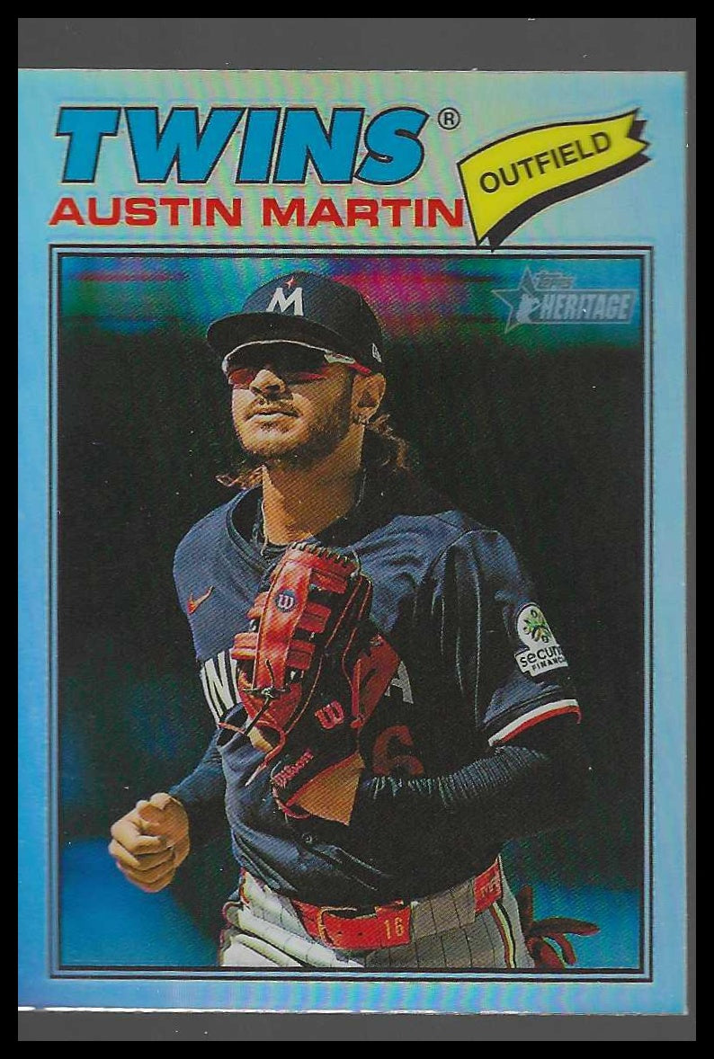 2026 Topps Heritage Chrome Refractors #44 Austin Martin - Veteran Sports Cards FL
